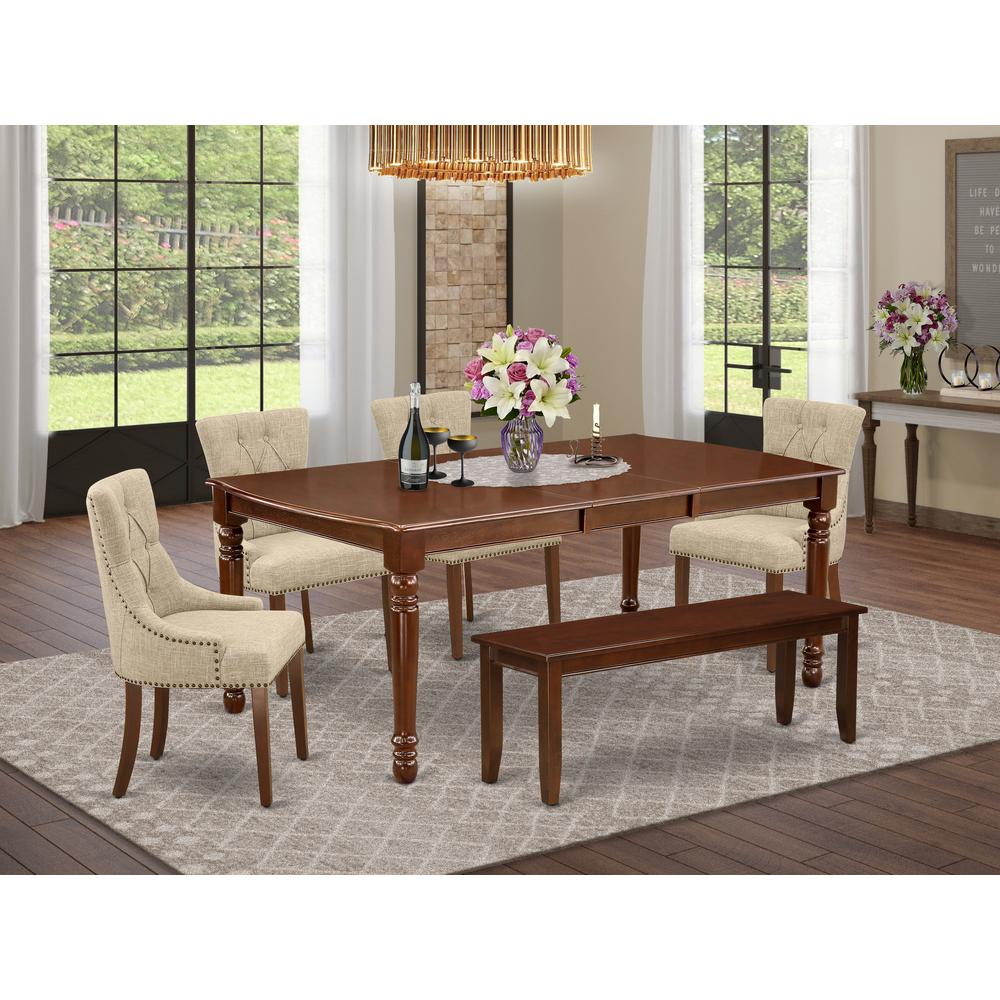 Dining Room Set Mahogany, DOFR6-MAH-05. Picture 2