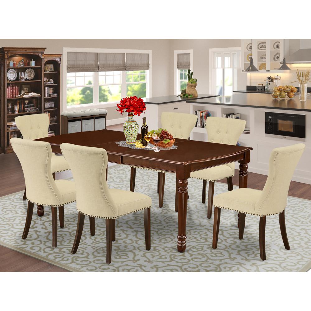 Dining Room Set Mahogany, DOGA7-MAH-32. Picture 2