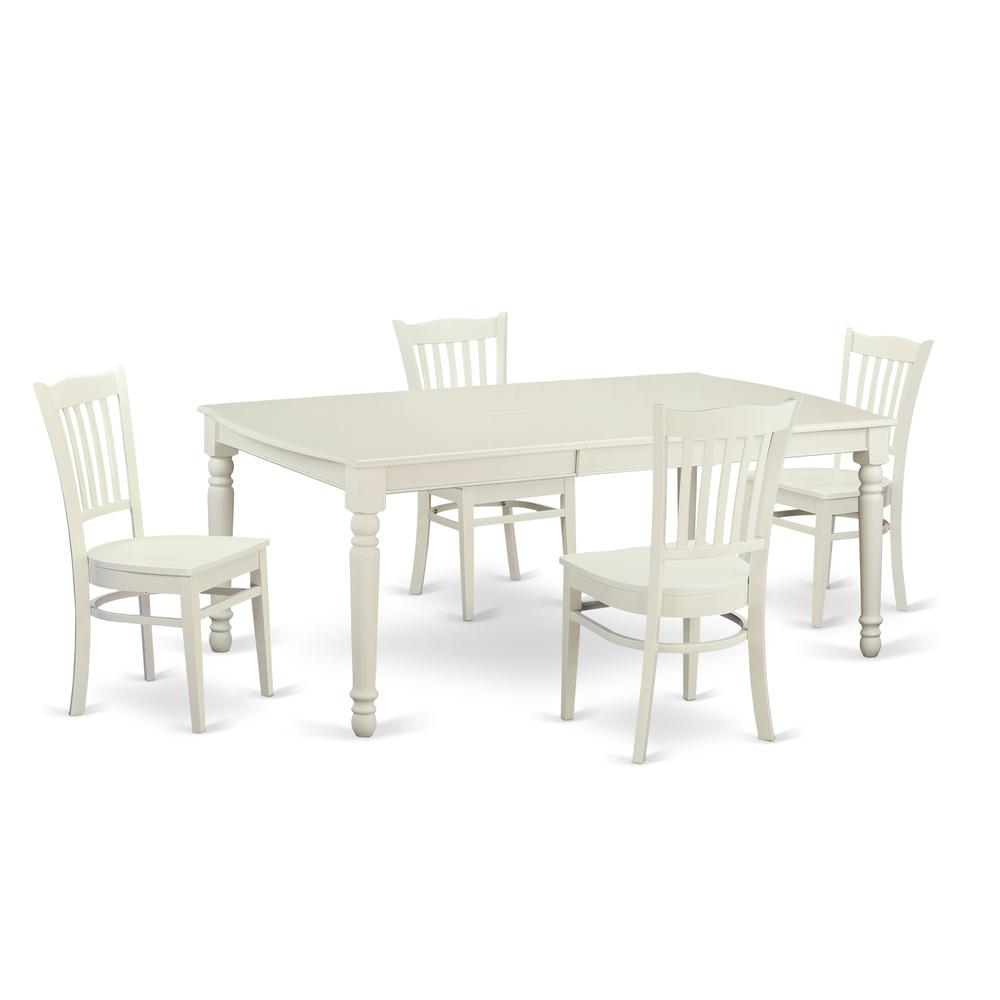 5  PC  small  Kitchen  Table  set  for  4-Dining  Table  and  4  dinette  Chairs. Picture 1