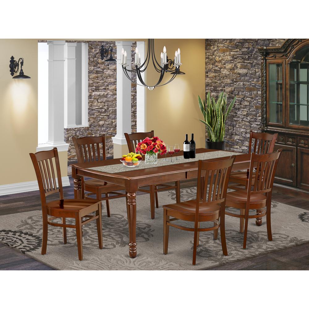 Dining Room Set Mahogany, DOGR7-MAH-W. Picture 2