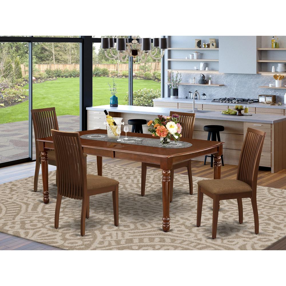 Dining Room Set Mahogany, DOIP5-MAH-C. Picture 2