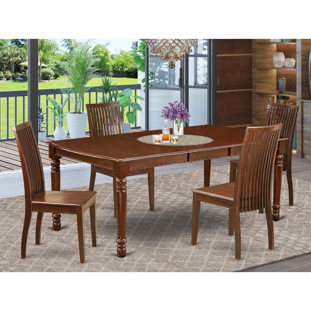 Dining Room Set Mahogany, DOIP5-MAH-W. Picture 2