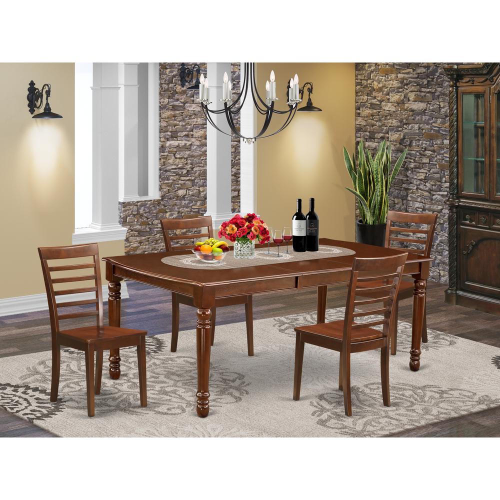 Dining Room Set Mahogany, DOML5-MAH-W. Picture 2