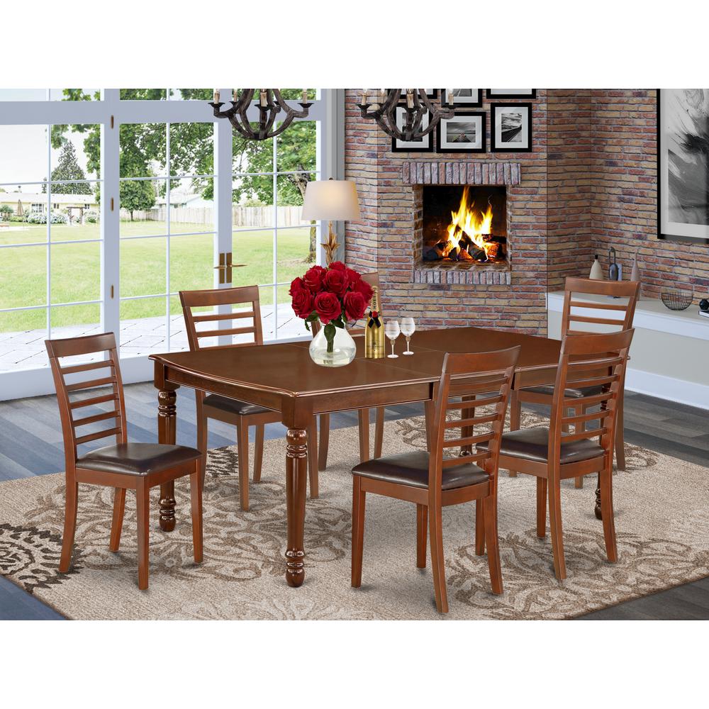 Dining Room Set Mahogany, DOML7-MAH-LC. Picture 2