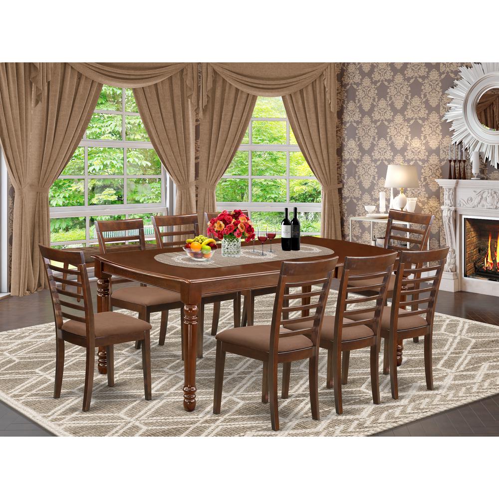 Dining Room Set Mahogany, DOML9-MAH-C. Picture 2