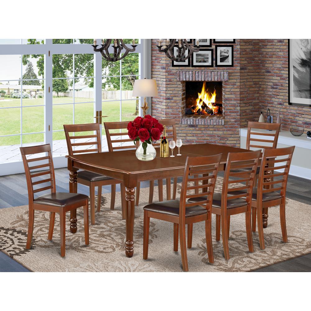 Dining Room Set Mahogany, DOML9-MAH-LC. Picture 2