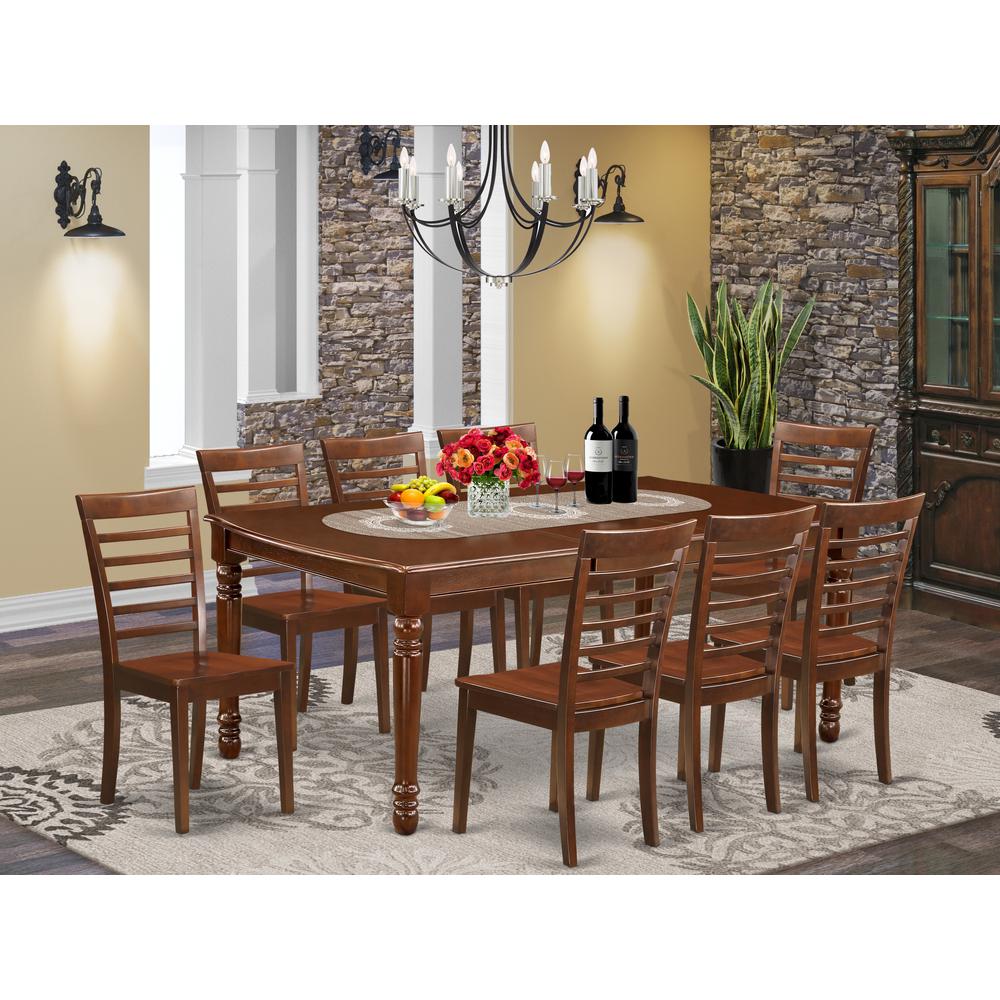 Dining Room Set Mahogany, DOML9-MAH-W. Picture 2