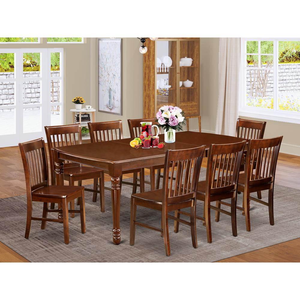 Dining Room Set Mahogany, DONO9-MAH-W. Picture 2