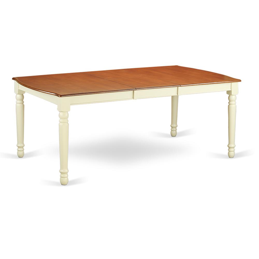 Dover  Dining  Room  table  with  18"  Butterfly  Leaf    -Buttermilk  and  Cherry  Finish.. Picture 2