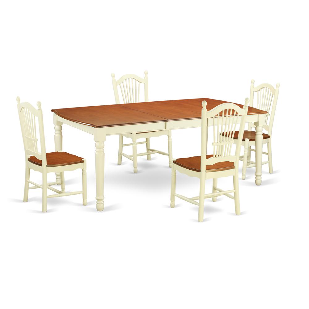 5  Pc  Dinette  set  for  4-Dining  Table  and  4  Kitchen  Dining  Chairs. Picture 1