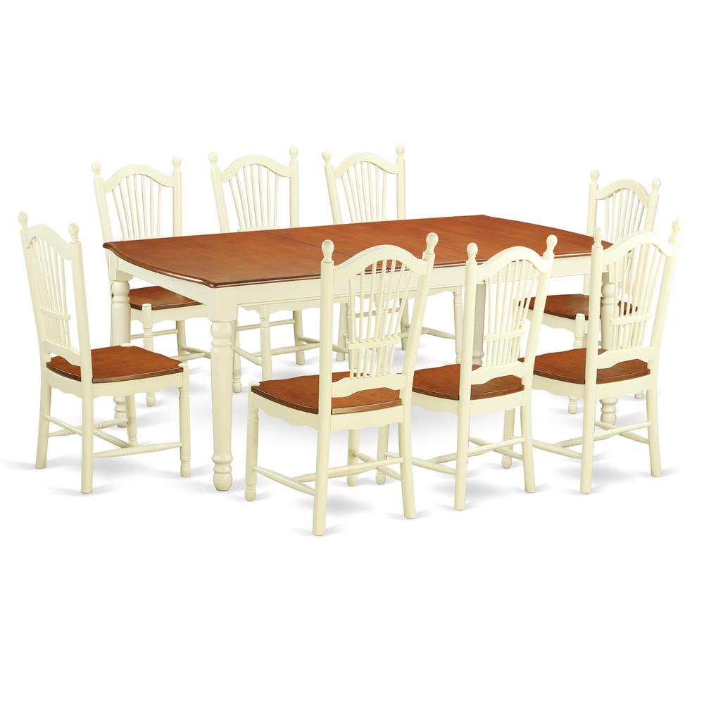 9  PcKitchen  nook  Dining  set  for  8-  Dinette  Table  and  8  Dining  Chairs. Picture 1