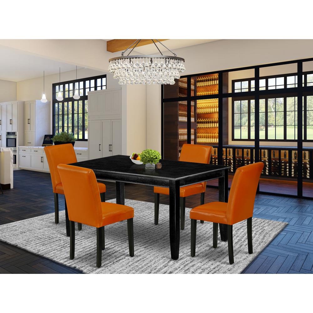 Dining Room Set Black, DUAB5-BLK-61. Picture 2