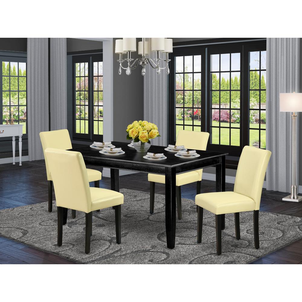 Dining Room Set Black, DUAB5-BLK-73. Picture 2