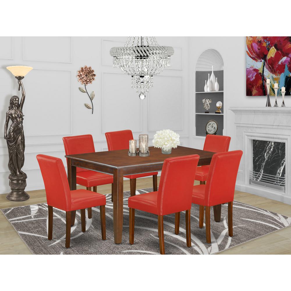 Dining Room Set Mahogany, DUAB7-MAH-72. Picture 2