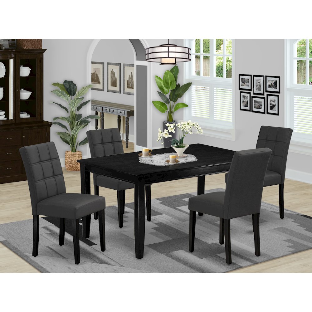 5 Piece Dining Table Set consists A Modren Table. Picture 2