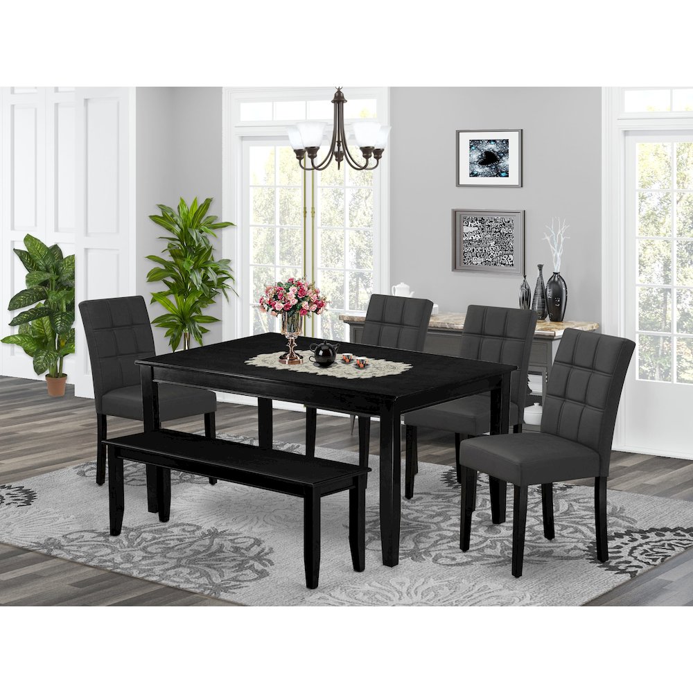 6 Piece Dinner Table Set contain A Kitchen Table. Picture 2