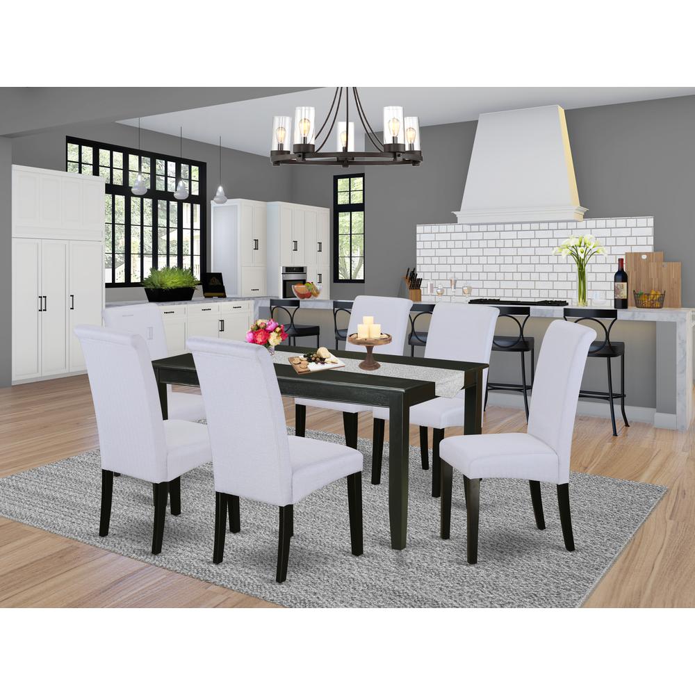 Dining Room Set Black, DUBA7-BLK-05. Picture 2