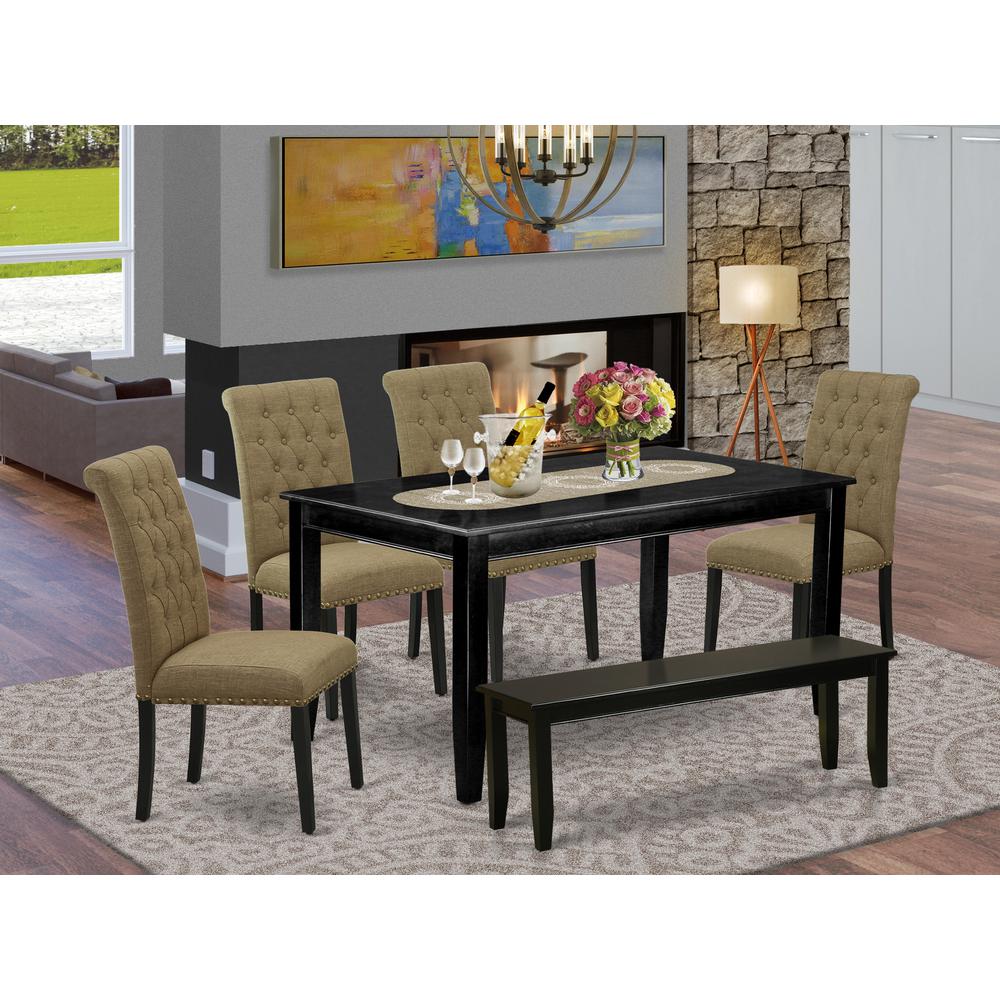 Dining Room Set Black, DUBR6-BLK-17. Picture 2