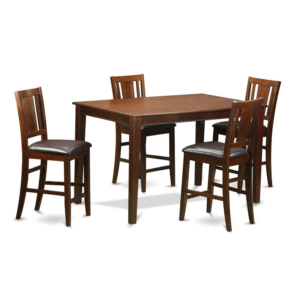 5  Pc  pub  Table  set-  gathering  Table  and  4  Kitchen  bar  stool.. Picture 1