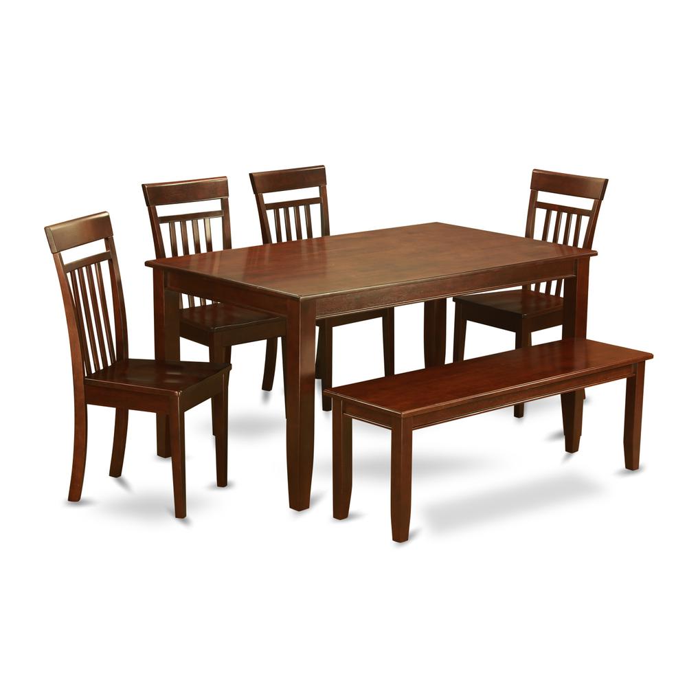 6  Pc  Dining  room  set  with  bench-Dinette  Table  and  4  Chairs  and  Bench. Picture 1