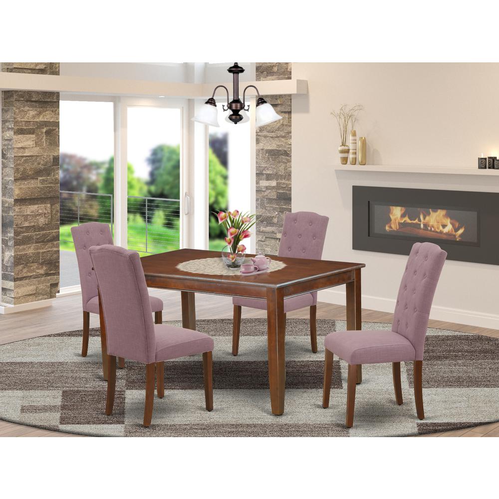 Dining Room Set Mahogany, DUCE5-MAH-10. Picture 2
