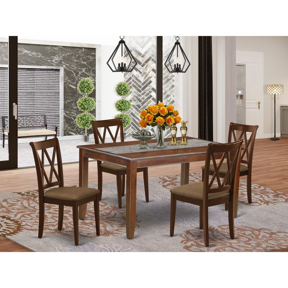 Dining Room Set Mahogany, DUCL5-MAH-C. Picture 2