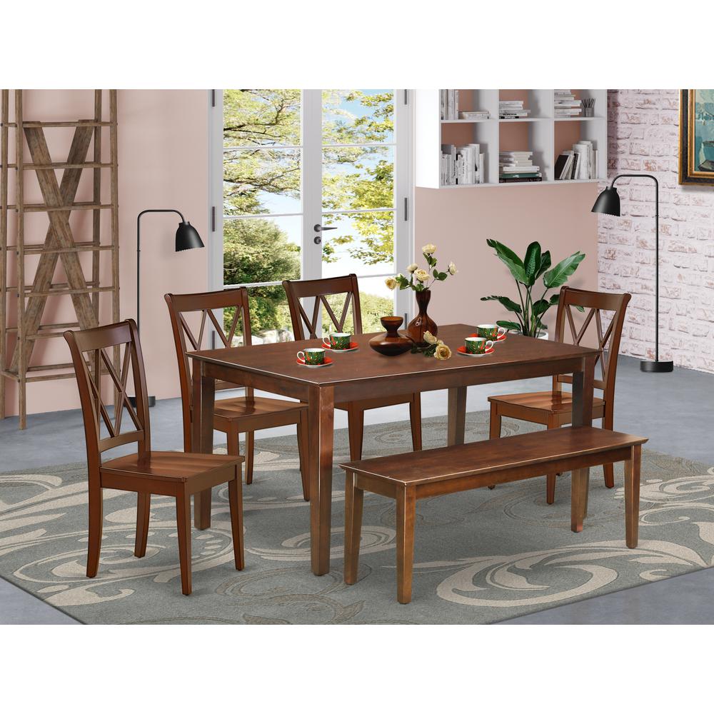 Dining Room Set Mahogany, DUCL6-MAH-W. Picture 2