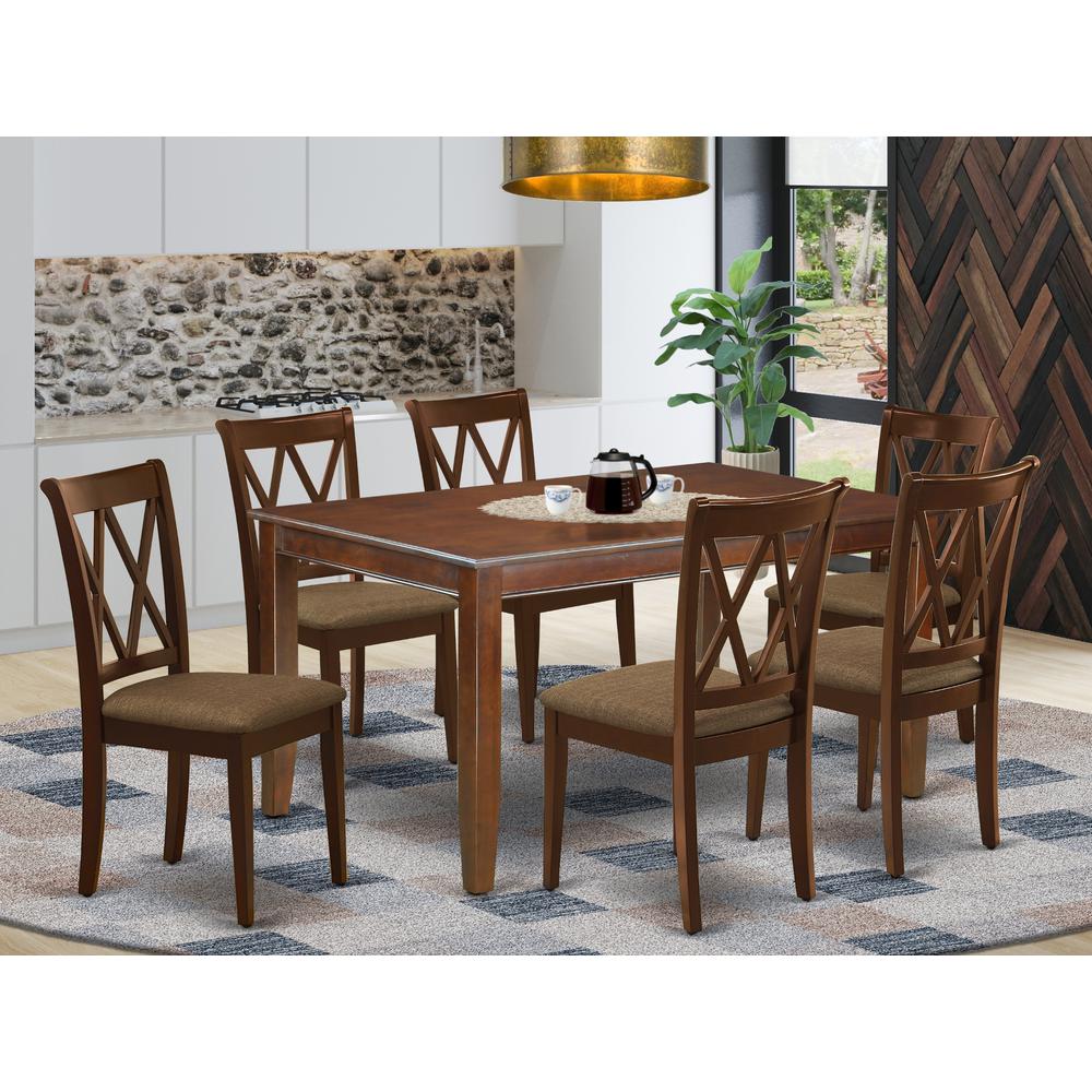 Dining Room Set Mahogany, DUCL7-MAH-C. Picture 2