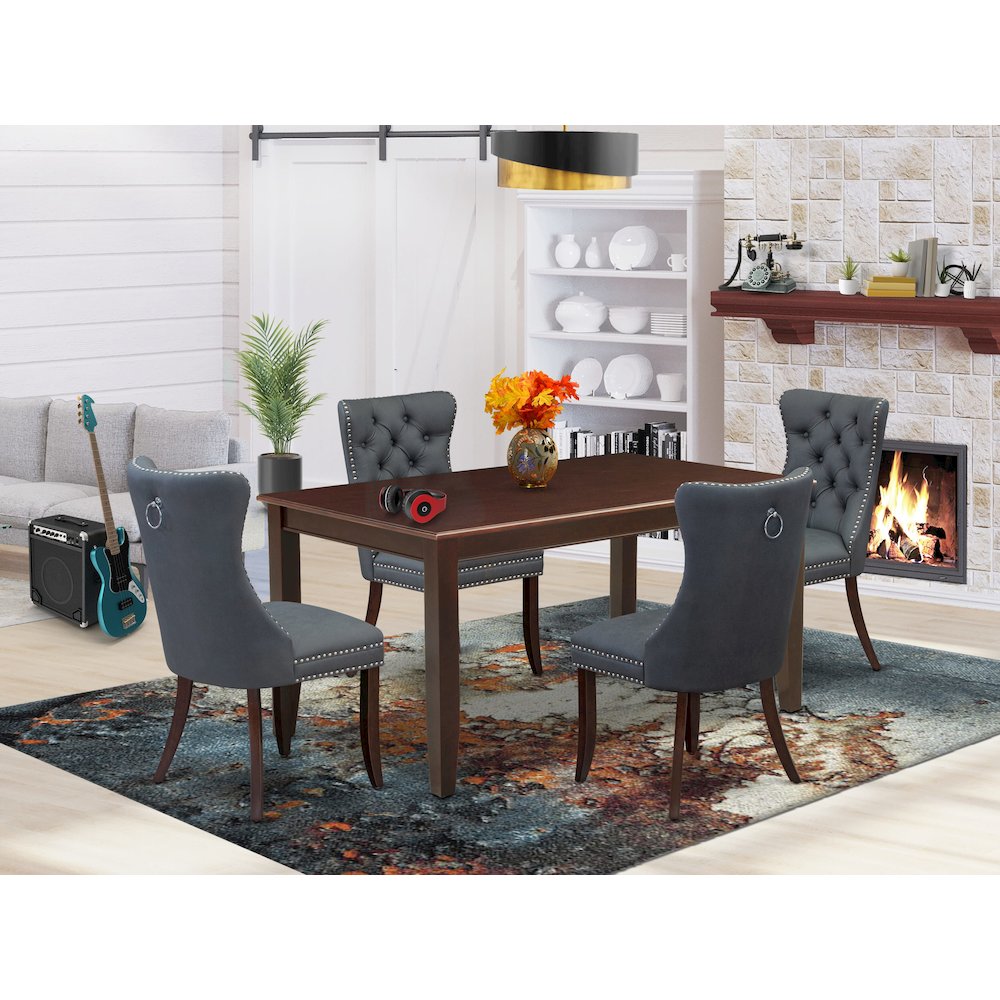 5 Piece Dining Set Consists of a Rectangle Kitchen Table. Picture 2