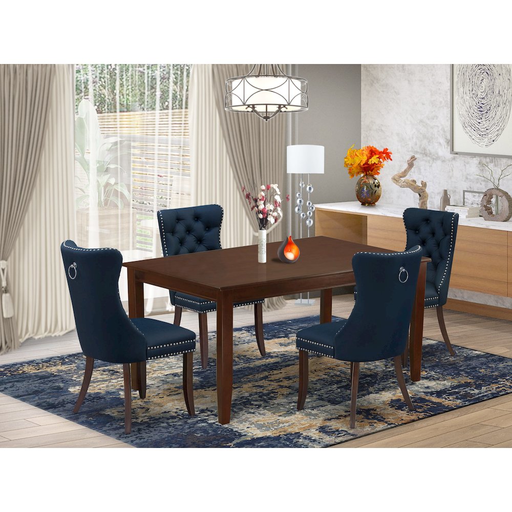 5 Piece Dining Table Set Consists of a Rectangle Kitchen Table. Picture 2