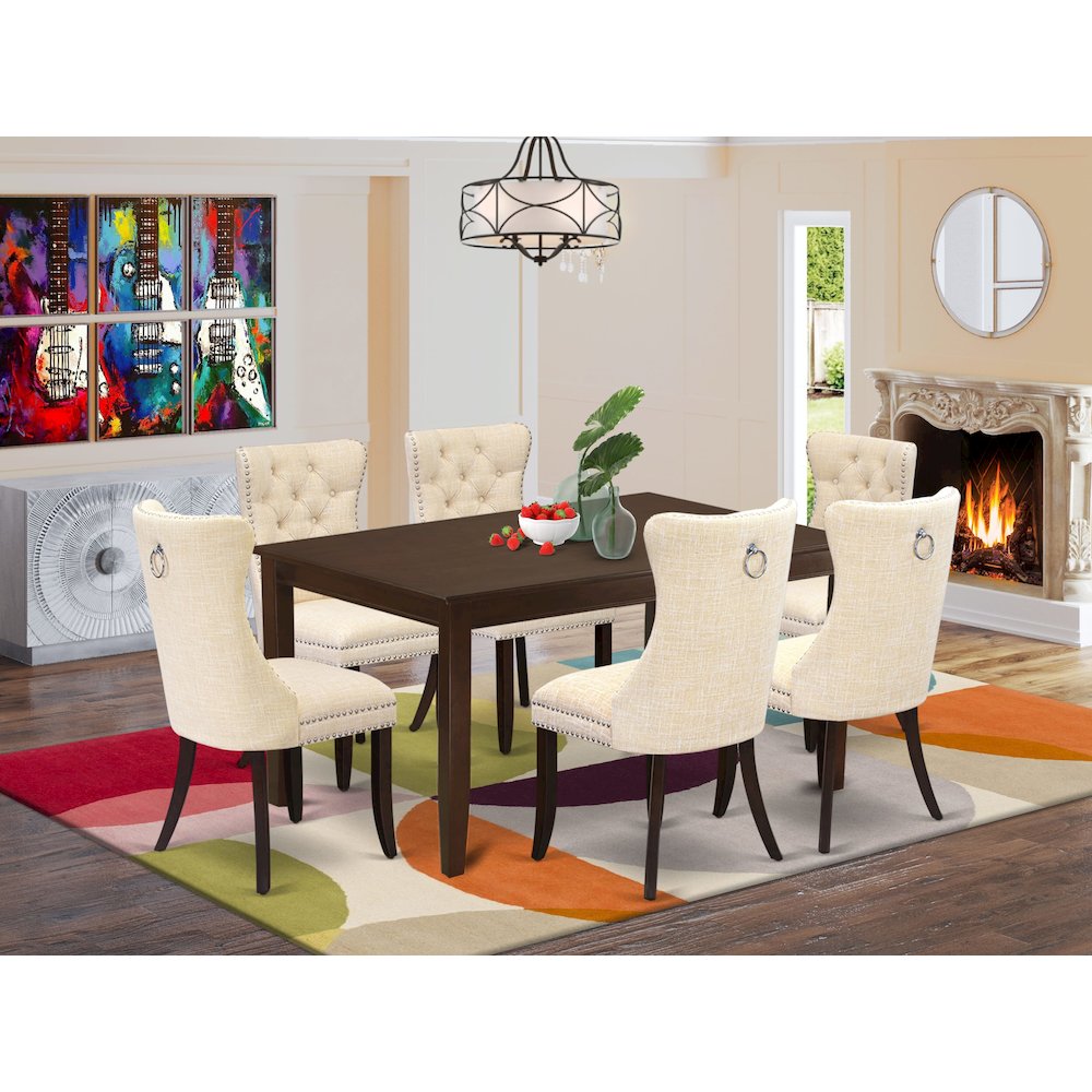 5 Piece Dinette Set Consists of a Rectangle Dining Table. Picture 2