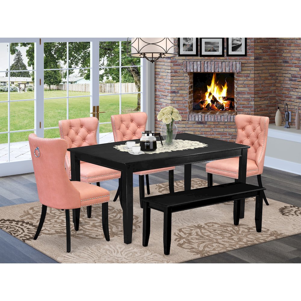 6 Piece Dining Set Consists of a Rectangle Kitchen Table. Picture 2