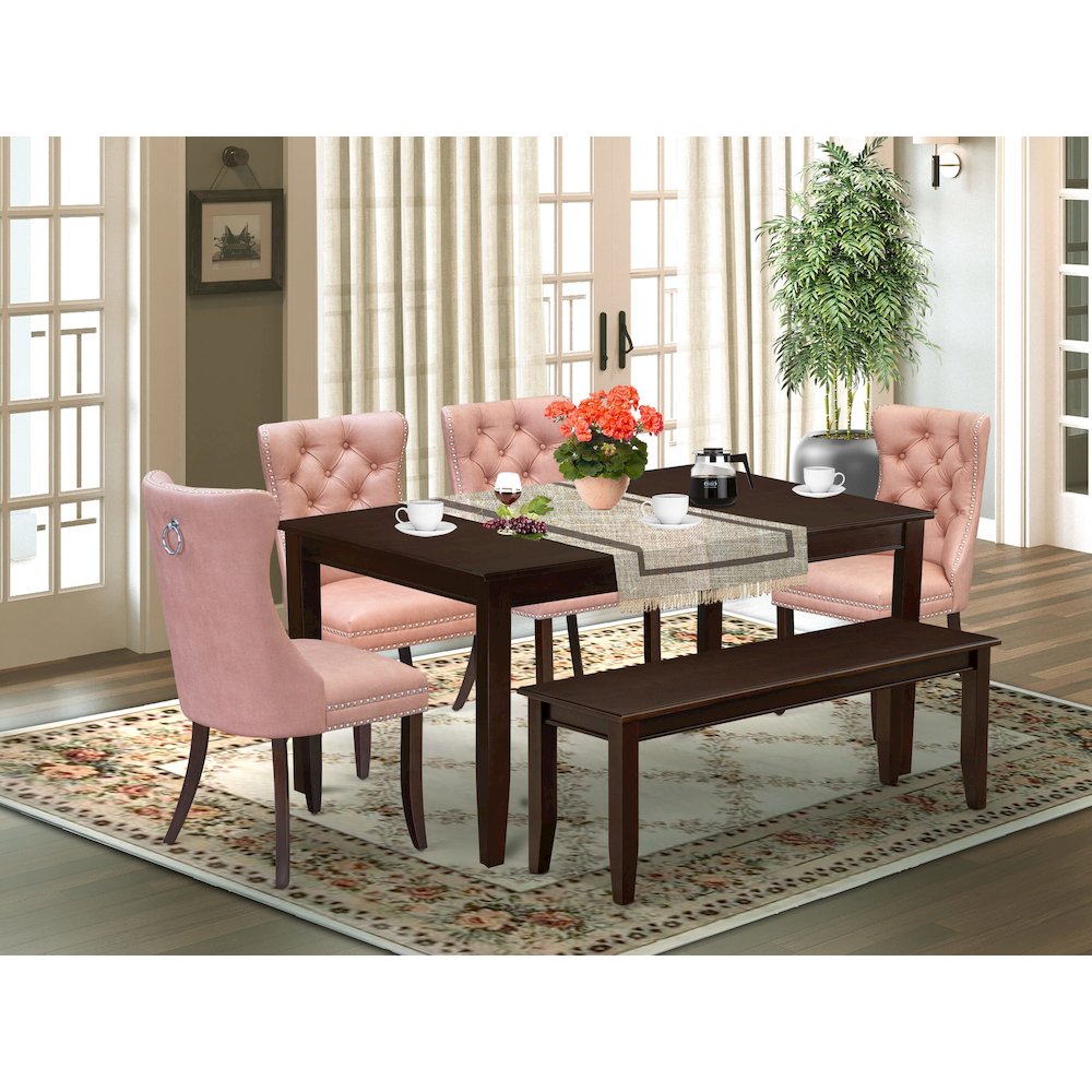 6 Piece Dining Set Contains a Rectangle Kitchen Table. Picture 2