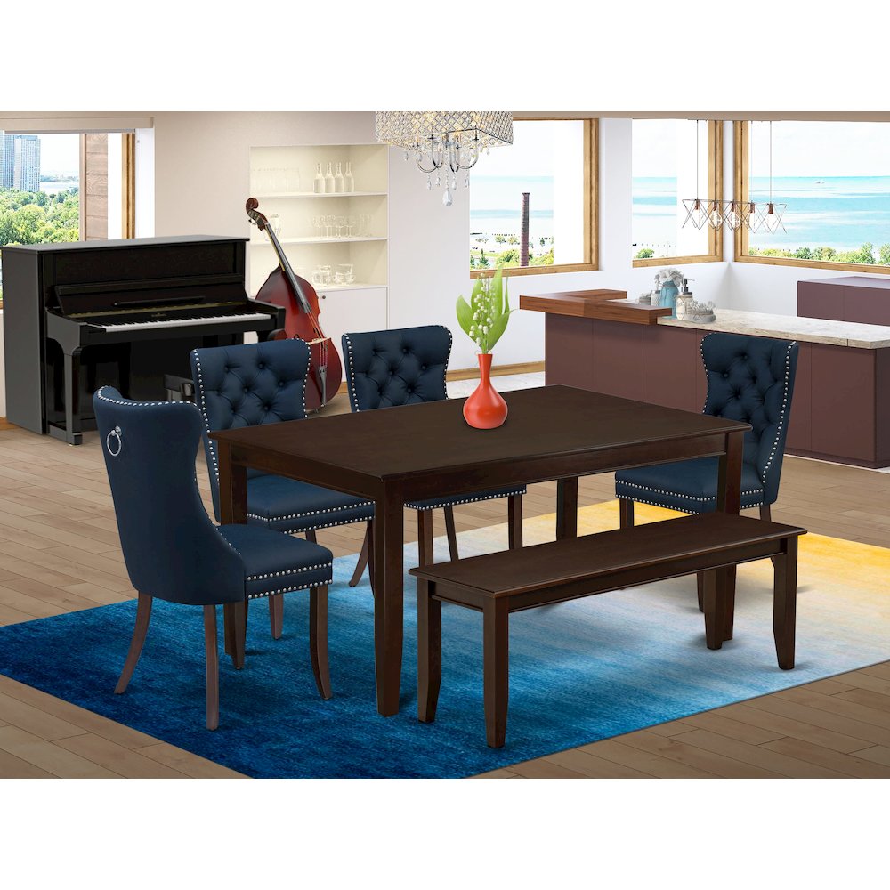 6 Piece Dining Set Consists of a Rectangle Kitchen Table. Picture 2