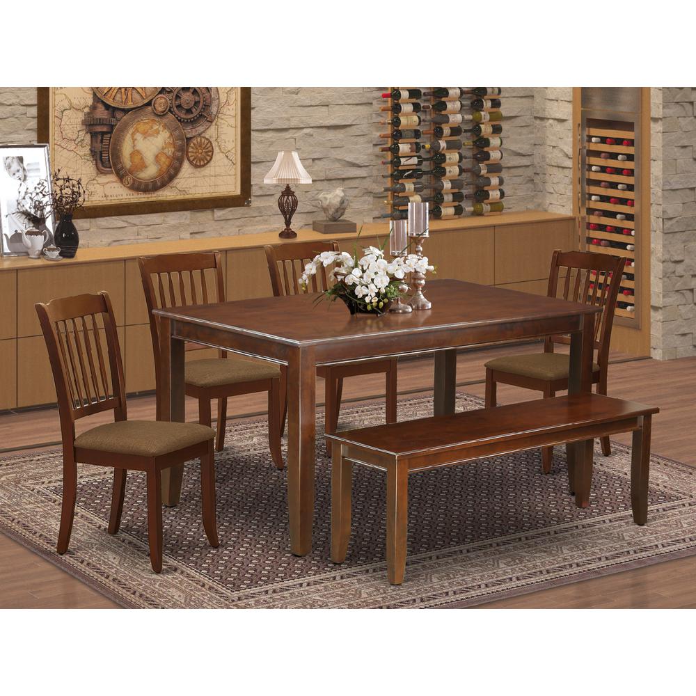Dining Room Set Mahogany, DUDA6-MAH-C. Picture 2