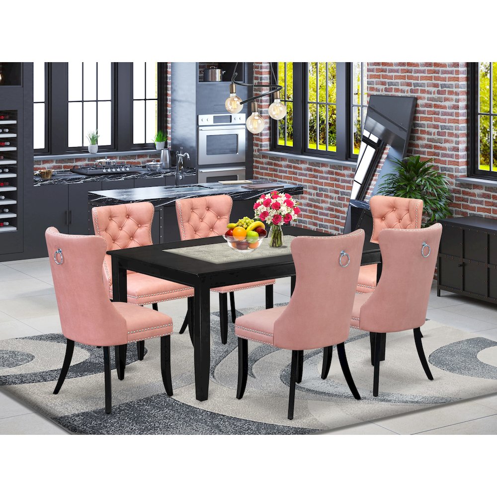 7 Piece Kitchen Table & Chairs Set. Picture 2