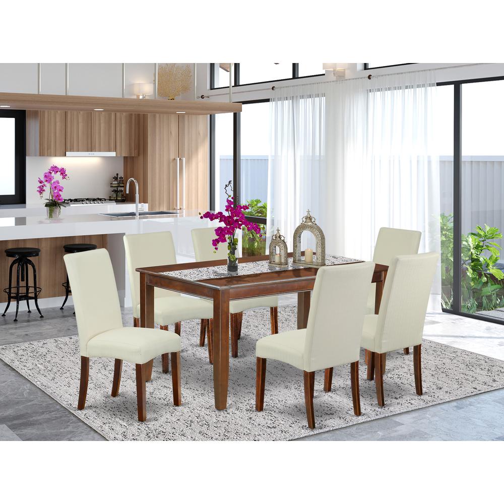 Dining Room Set Mahogany, DUDR7-MAH-01. Picture 2