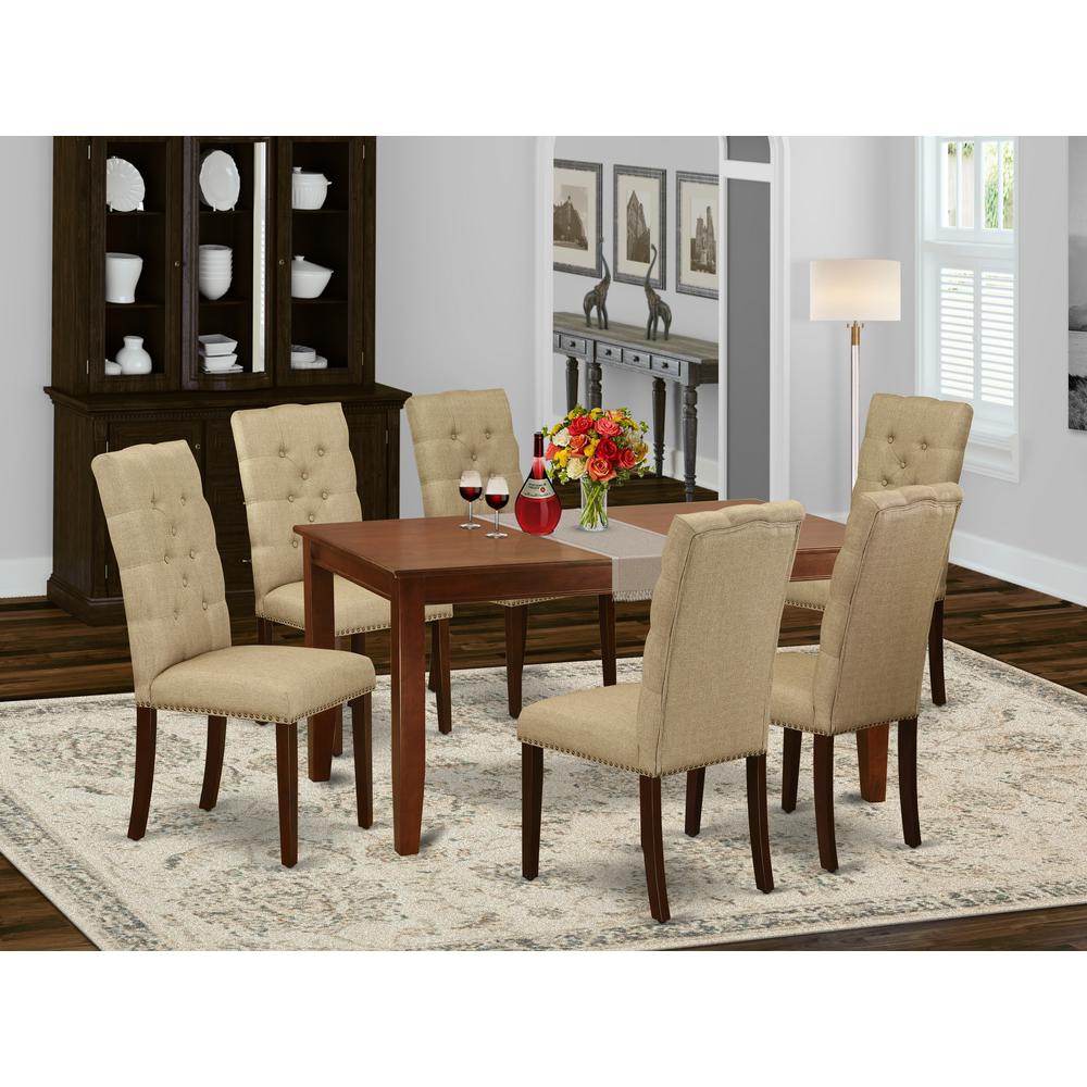 Dining Room Set Mahogany, DUEL7-MAH-16. Picture 2