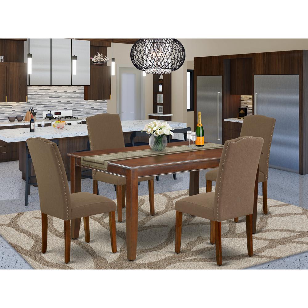 Dining Room Set Mahogany, DUEN5-MAH-18. Picture 2