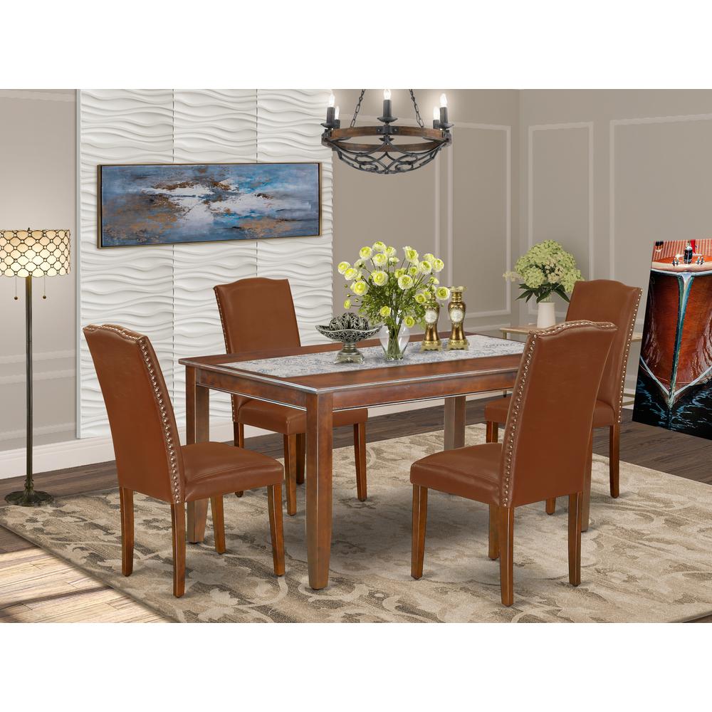 Dining Room Set Mahogany, DUEN5-MAH-66. Picture 2