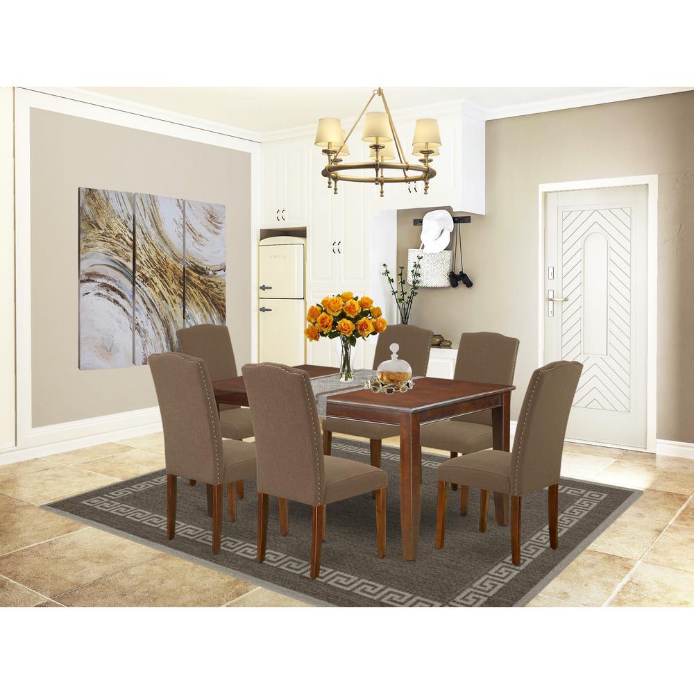 Dining Room Set Mahogany, DUEN7-MAH-18. Picture 2