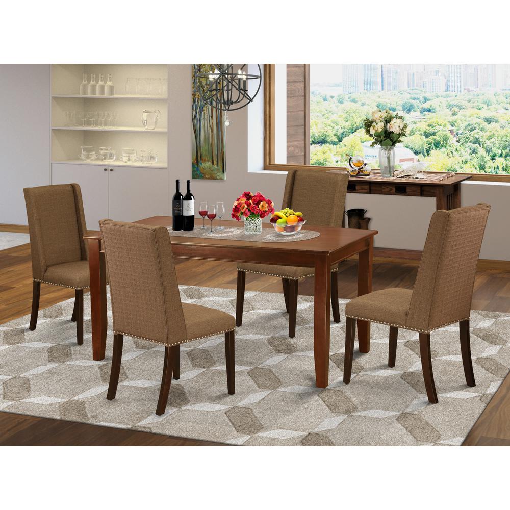 Dining Room Set Mahogany, DUFL5-MAH-18. Picture 2