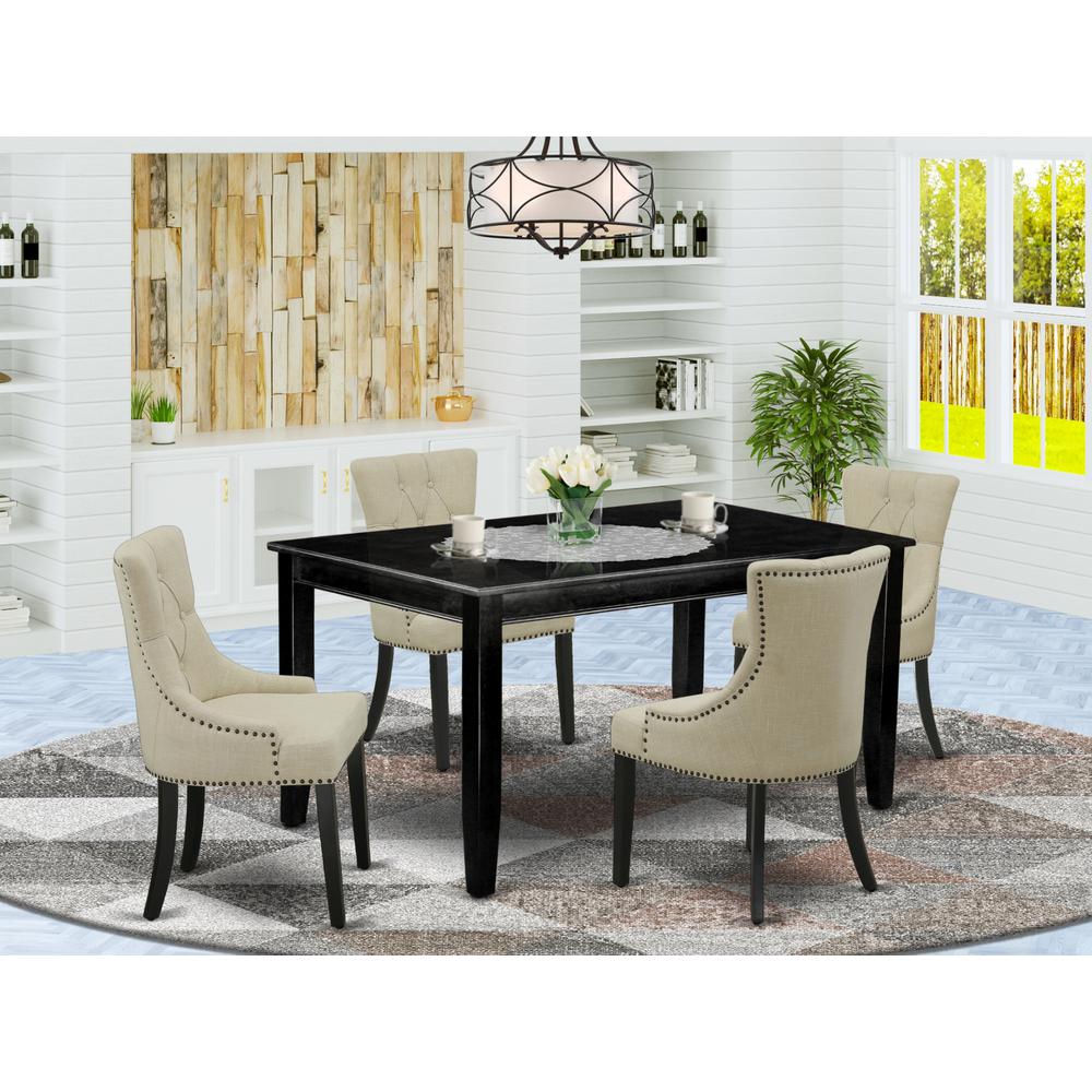 Dining Room Set Black, DUFR5-BLK-02. Picture 2
