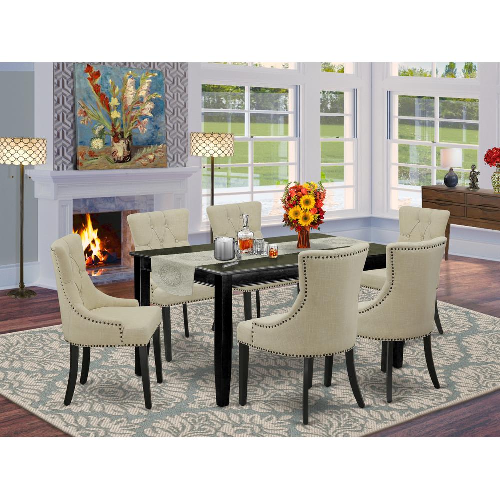 Dining Room Set Black, DUFR7-BLK-02. Picture 2