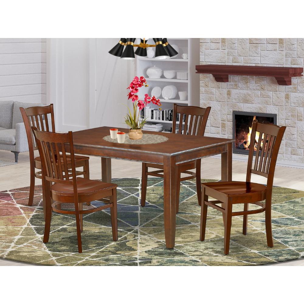 Dining Room Set Mahogany, DUGR5-MAH-W. Picture 2