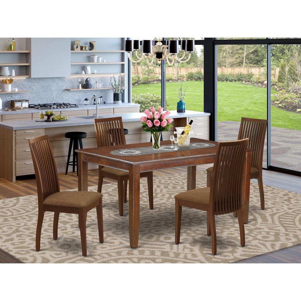 Dining Room Set Mahogany, DUIP5-MAH-C. Picture 2