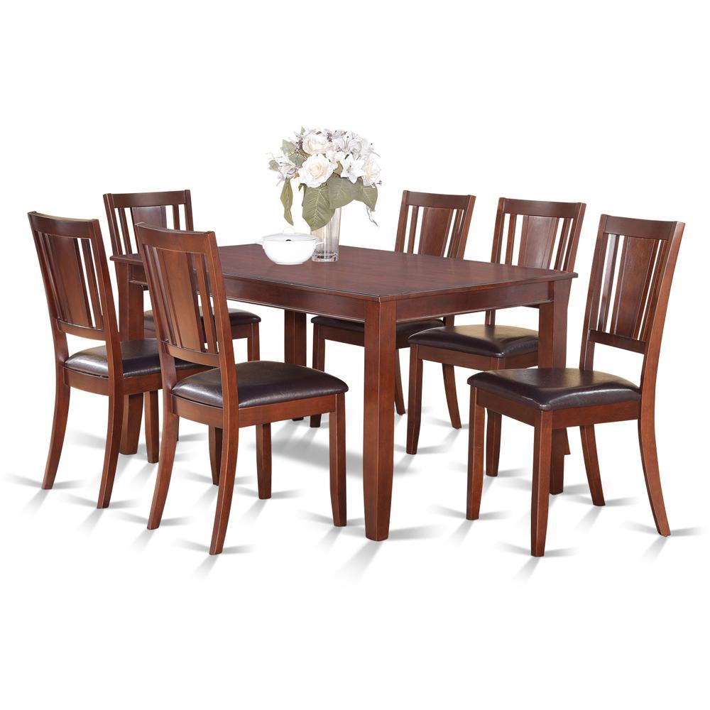 7  Pc  Dining  room  set-Dinette  Table  and  6  Kitchen  Dining  Chairs. Picture 1