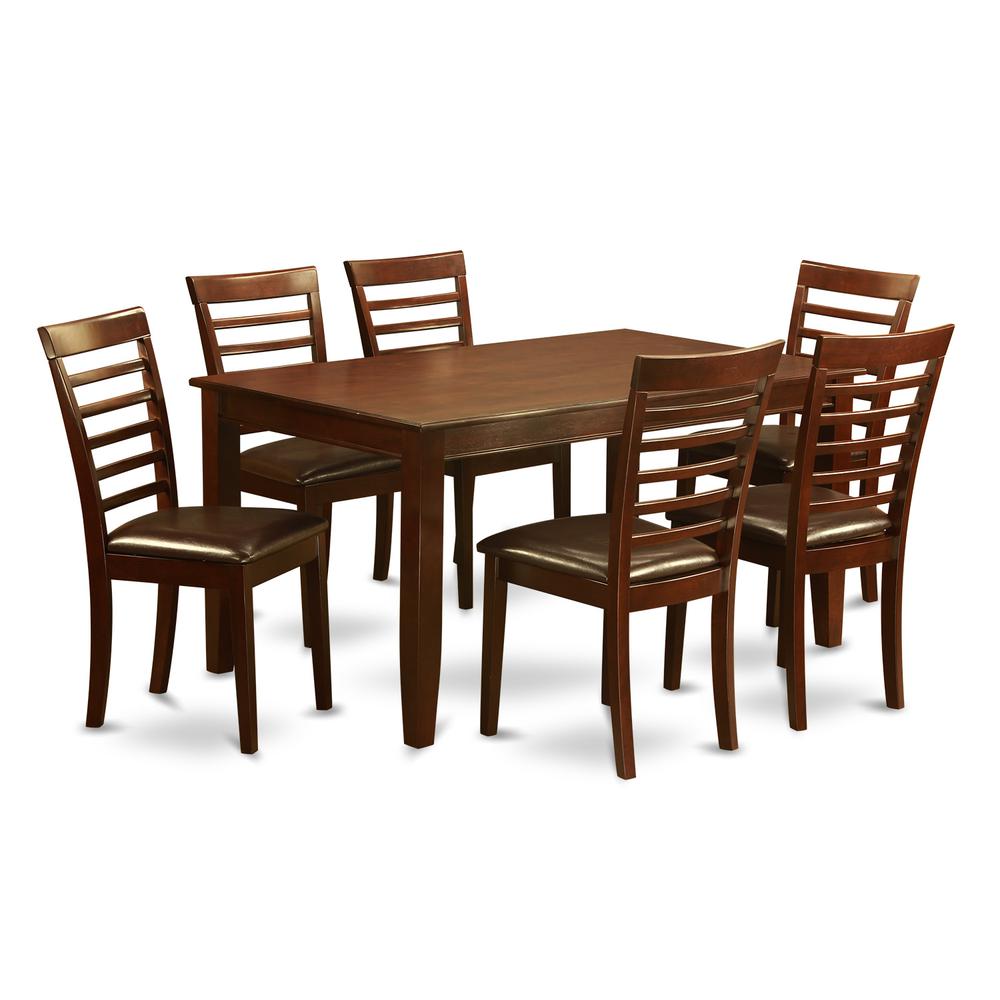 7 PC Dining room set-Dining Table with 6 matching Chairs. Picture 1