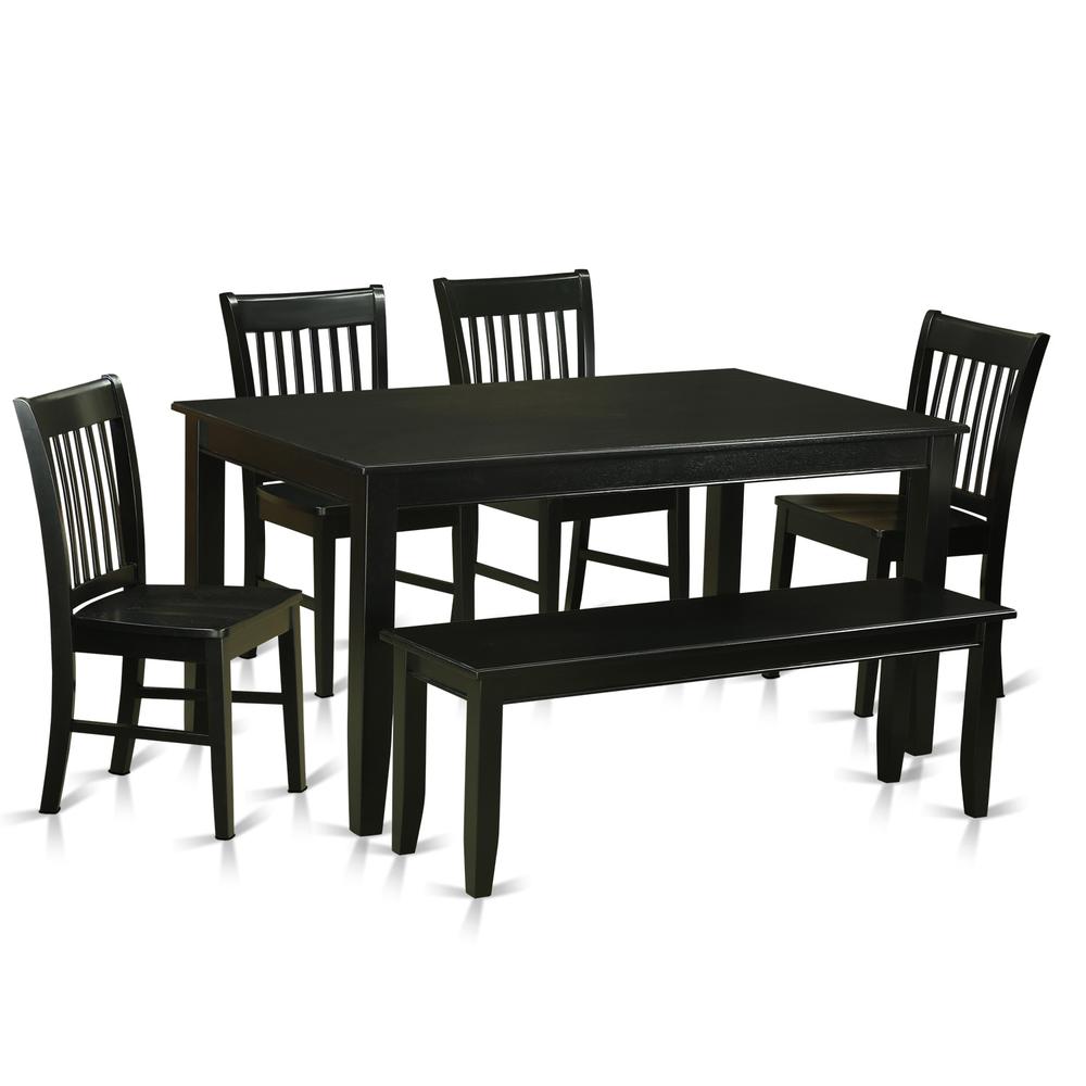 6  PC  Dining  room  set-  Dining  Table  and  4  Dining  Chairs  and  also  Bench. Picture 1