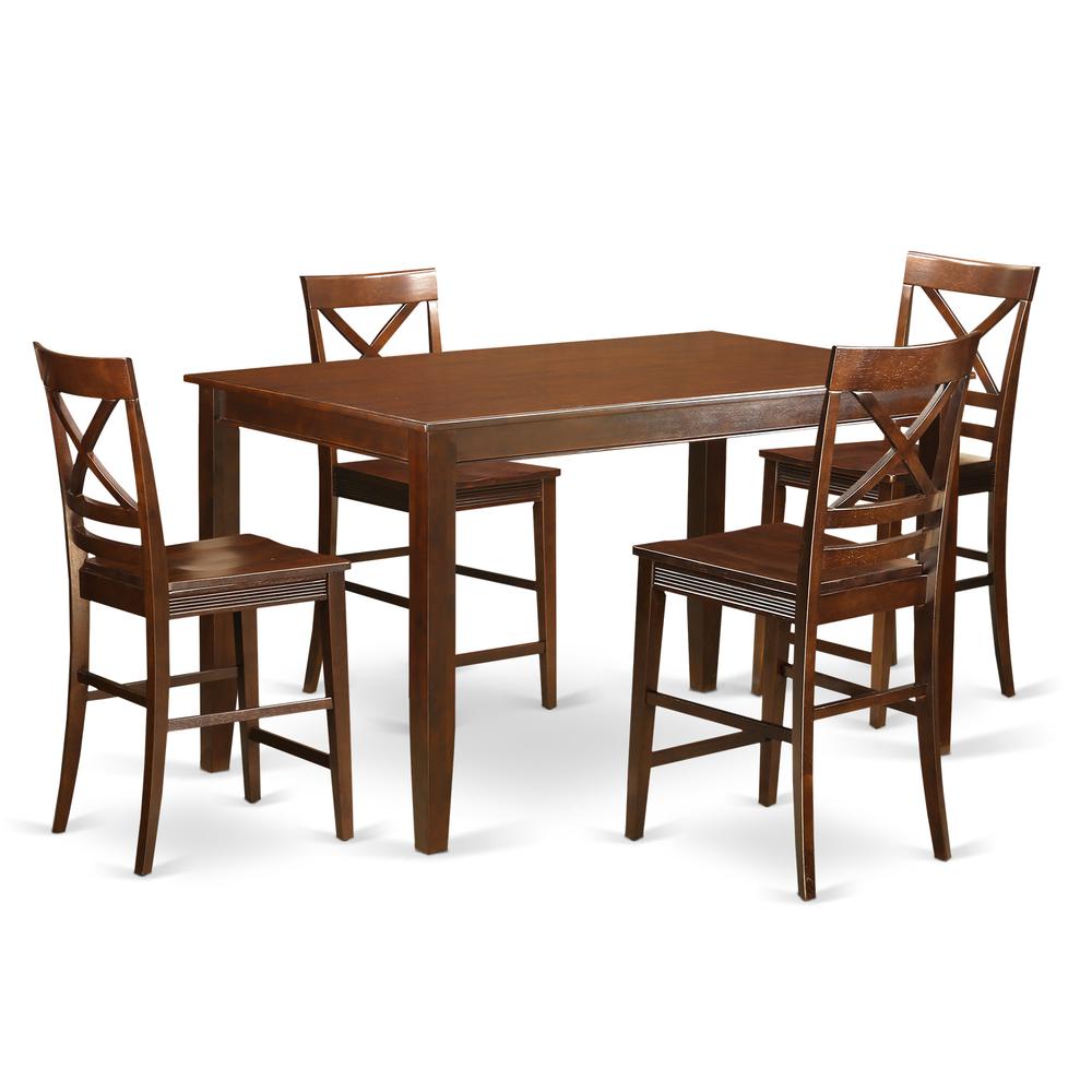 5  Pc  counter  height  pub  set  -  Small  Kitchen  Table  and  4  counter  height  Chairs.. Picture 1